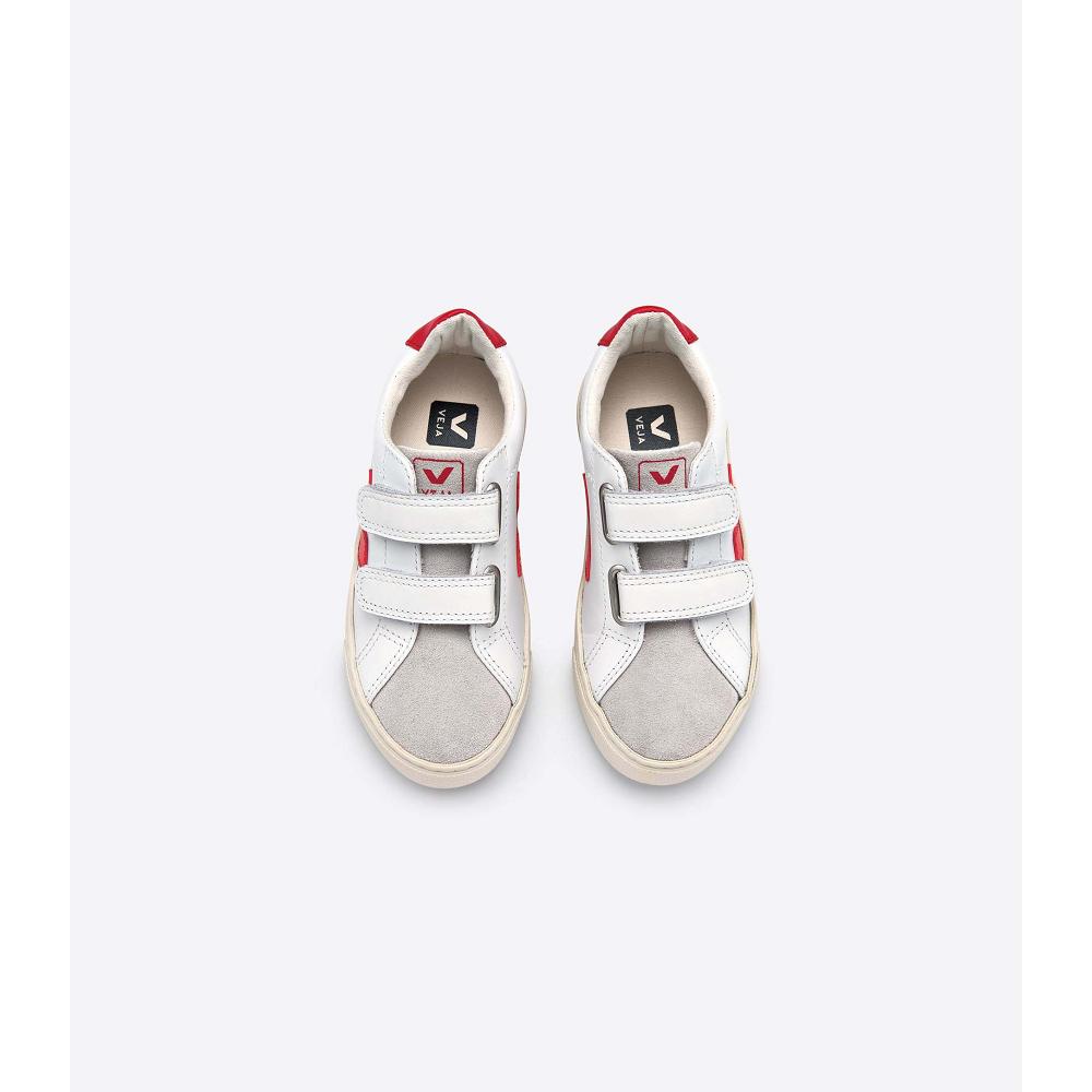 Veja ESPLAR LEATHER Tenisky Detske White/Red | SK 811ILH